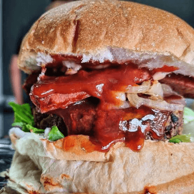 Salchiburguer con Trompo