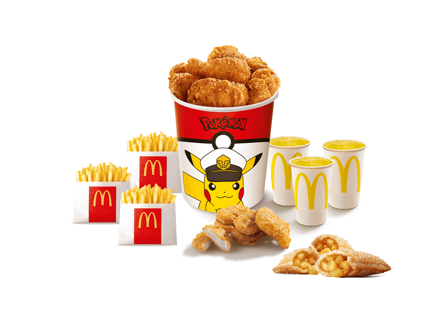 Banquete Pokemon con pie de manzana