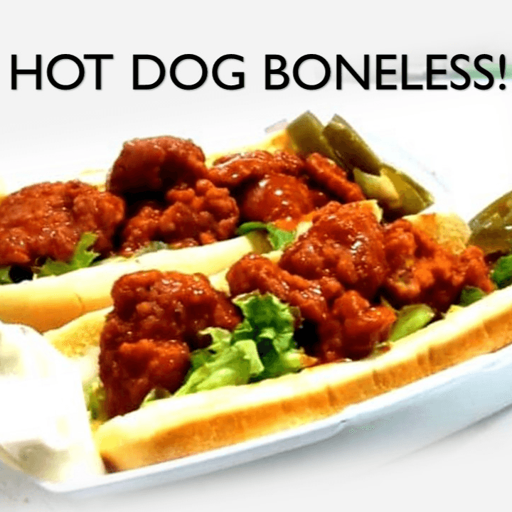 HOT DOG DE BONELESS BUFALO!