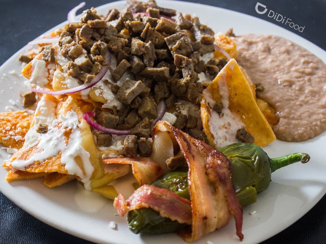 Chilaquiles con Carne Asada
