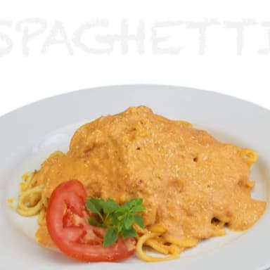 Spaghetti pomodoro a la crema