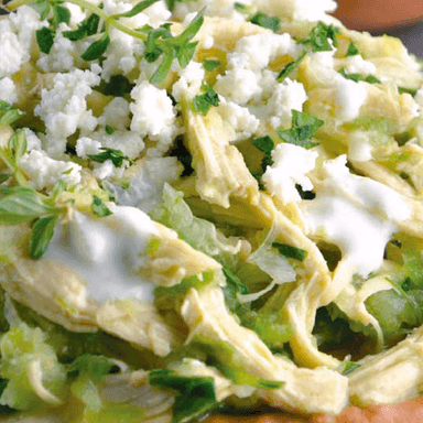 Tostadas preparadas con pollo 2 pzas