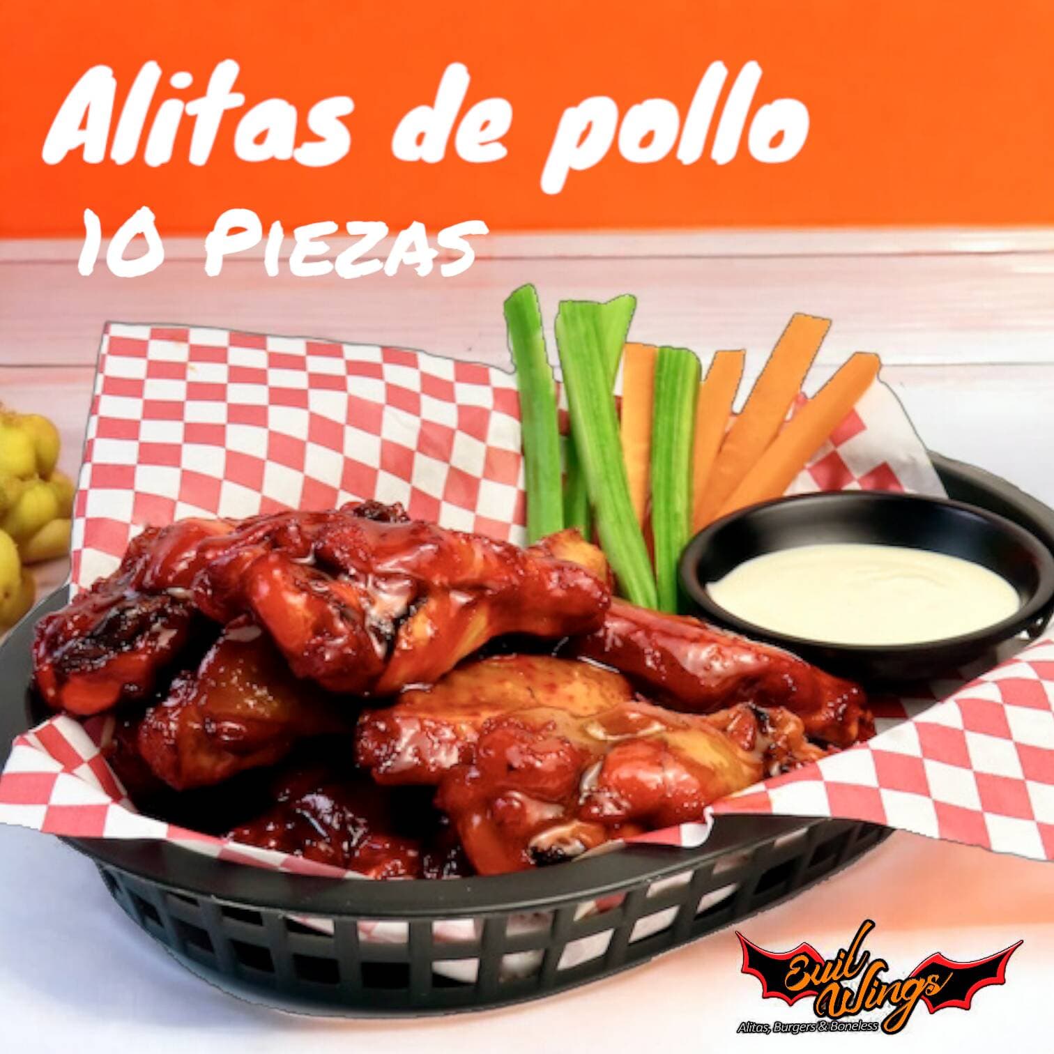 Alitas de Pollo (10 Piezas)