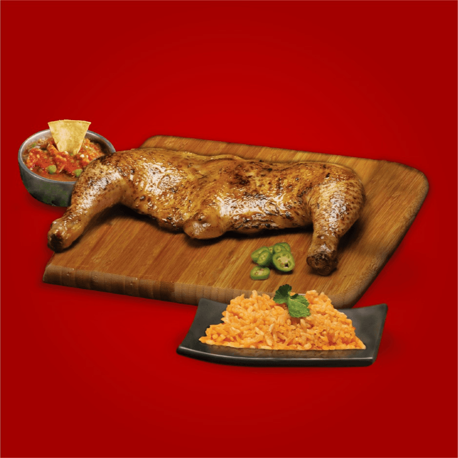 PKT Ahorres  1 Medio Pollo