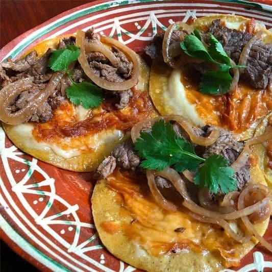 5 Tacos de Bistec con Costra Jack
