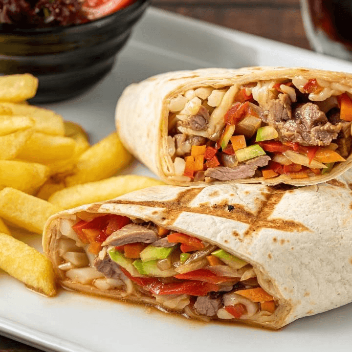 Mega Burrito con papas + Coca-Cola