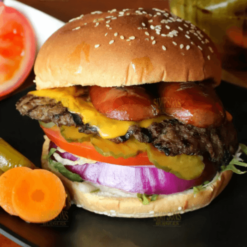 Hamburguesa Parrillero Jumbo con Papas