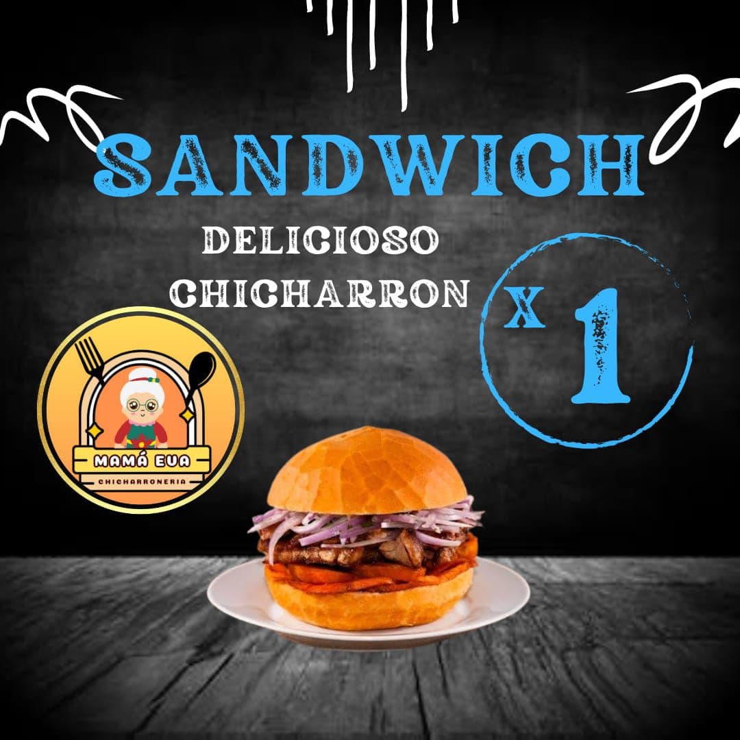 Pan con Chicharrón 1 Ud