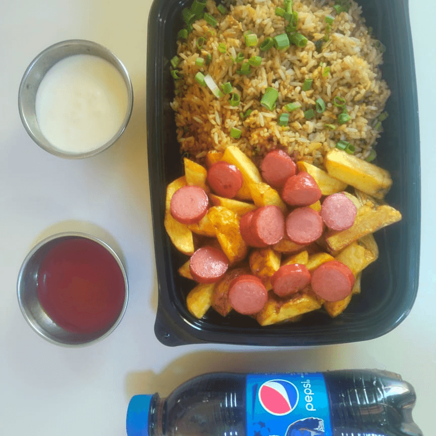 SalchiChaufa más Pepsi