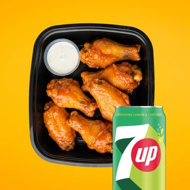 COMBO 5 Alitas + 1 7up 355ml