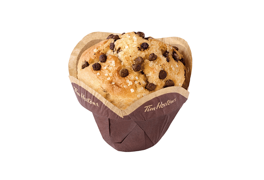 Muffin con chispas de chocolate