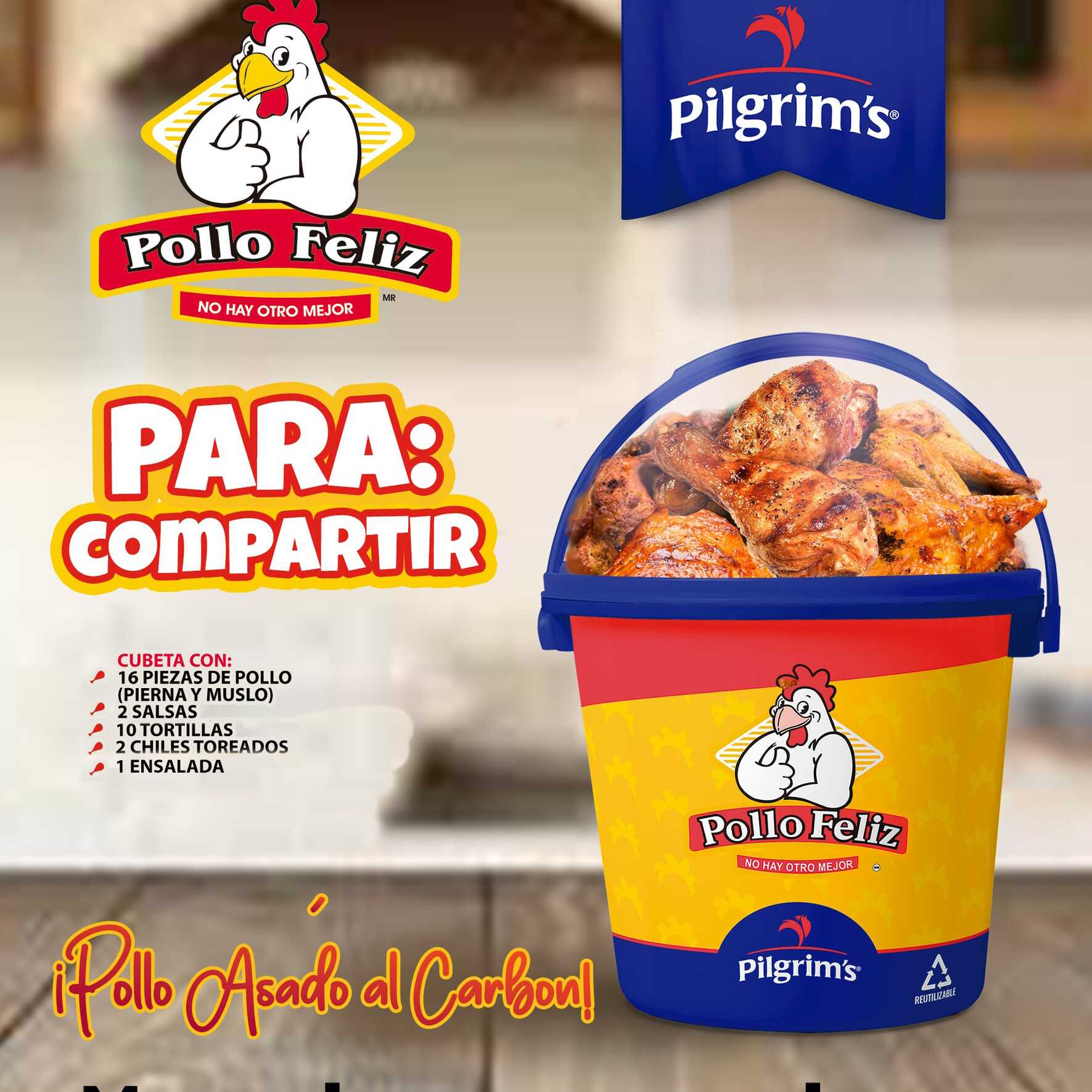 Cubeta 16 piezas