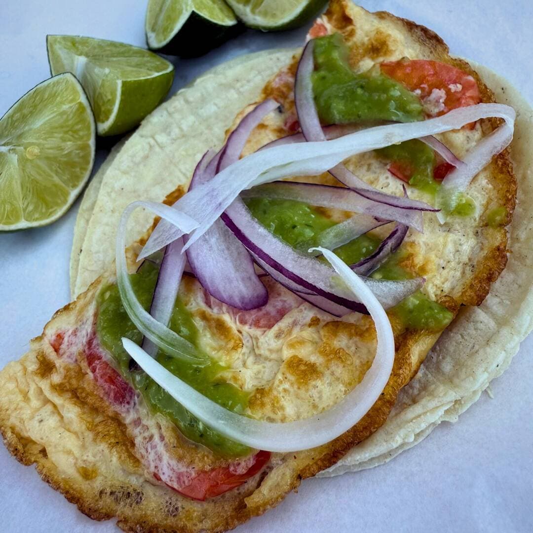 Taco de Camarón Con Huevo