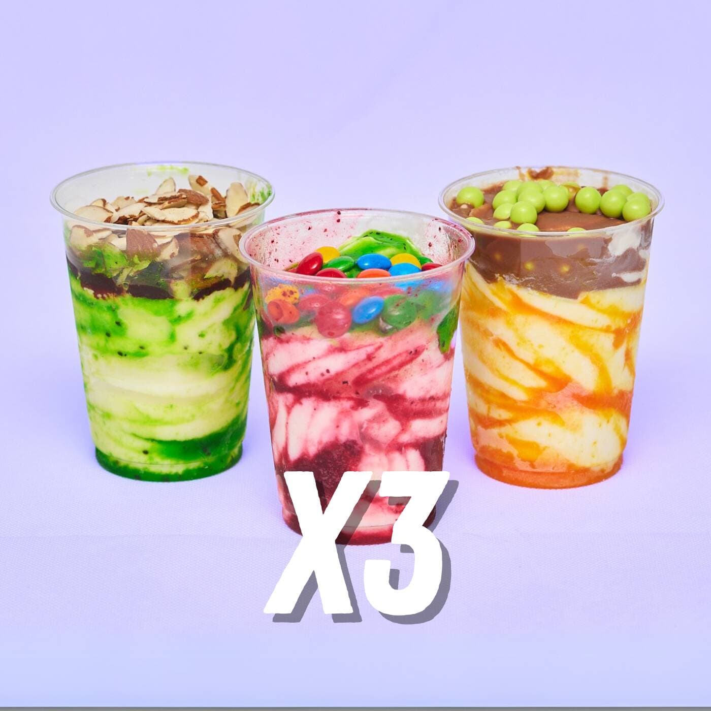 Yogurt Congelado X3 2 Toppings