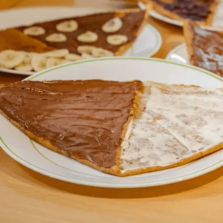 Crepa de NUTELLA y Queso Philadelphia.