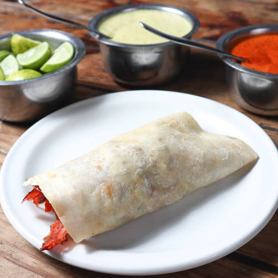 Taco al Pastor Con Queso Harina