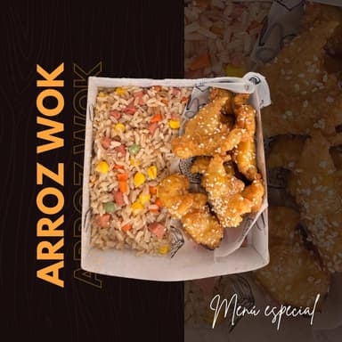 Arroz House + Pollo a la Naranja