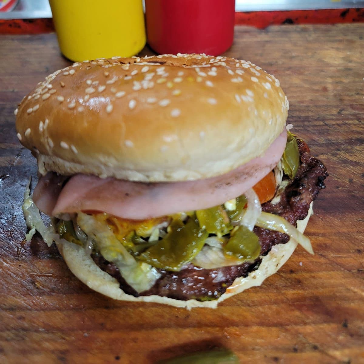 Hamburguesa con Jamón