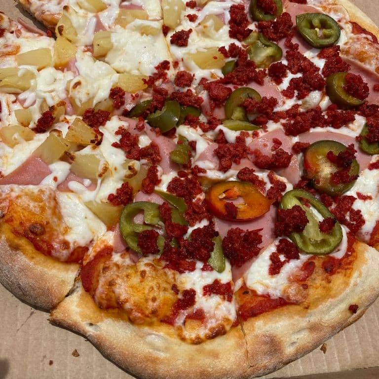 Pizza Grande 14 Pulgadas Méxicana & Hawaiana