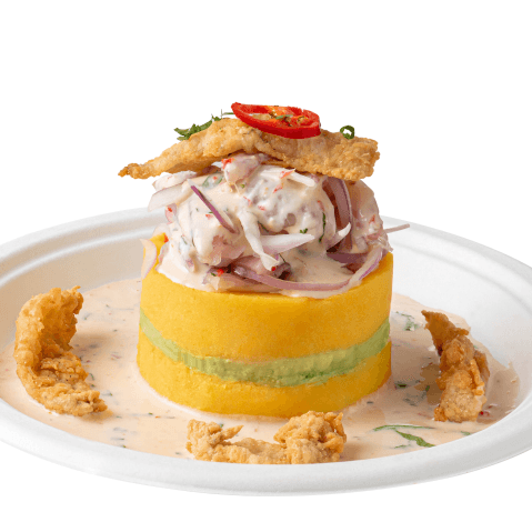 Causa Acevichada con Fritura