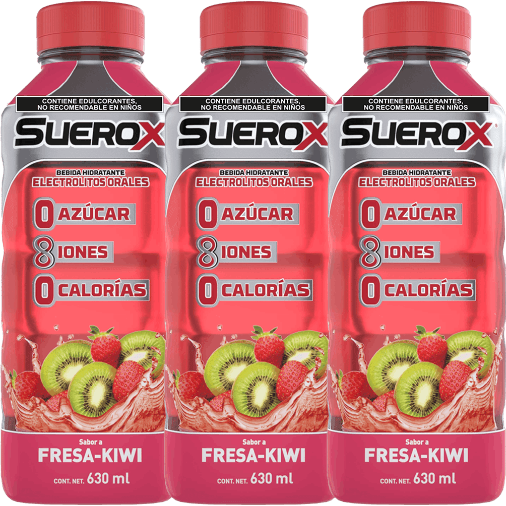 3 Suerox Fresa-Kiwi 630ml