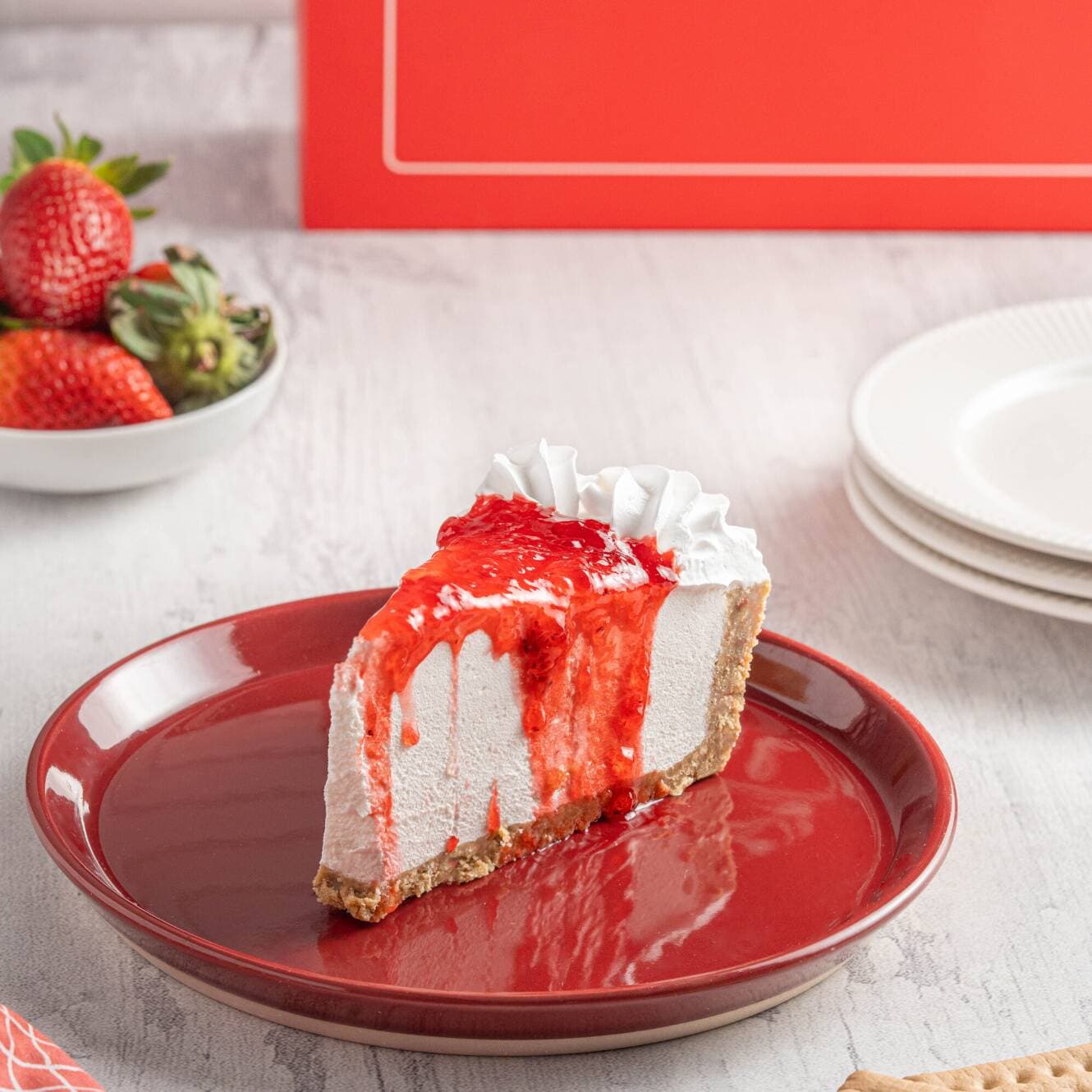 Porción de Cheesecake de Fresa