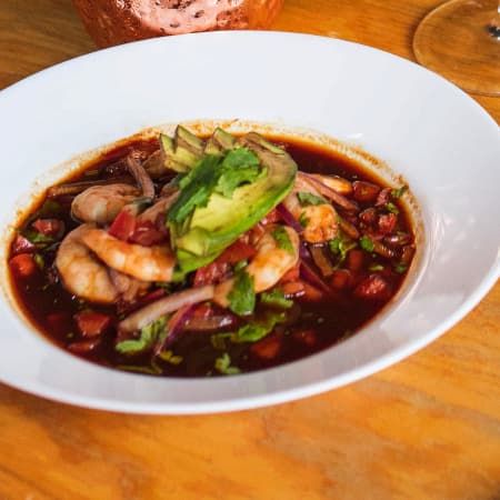 Tostada Ceviche Negro