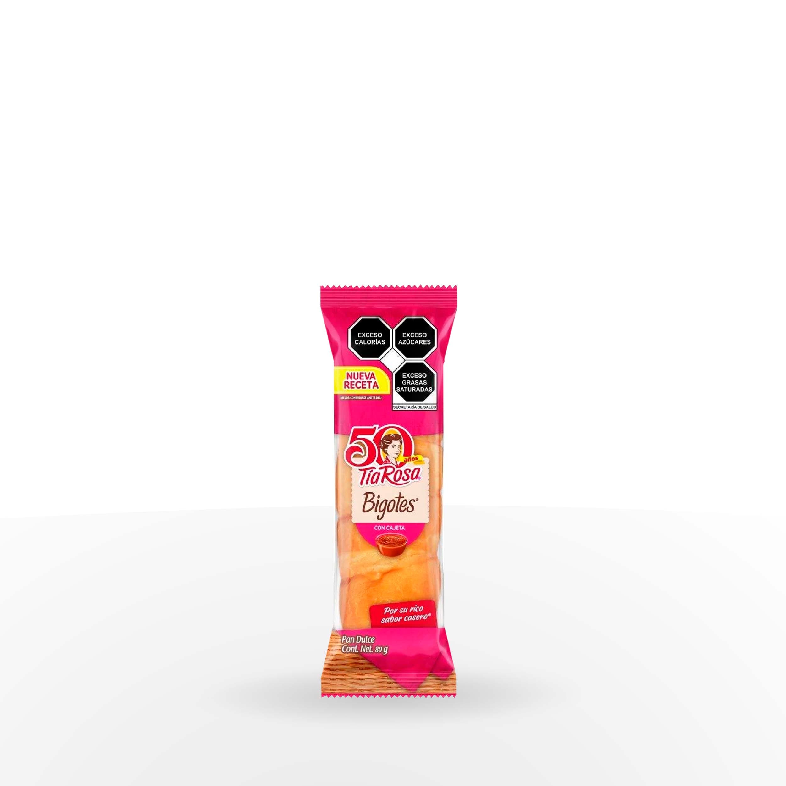 PAN DULCE BIGOTES TIA ROSA 80 GR CAJETA