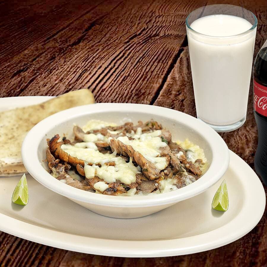 1 Queso Árabe + Bebida.