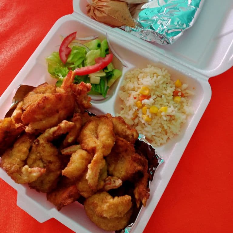 Camarones empanizados