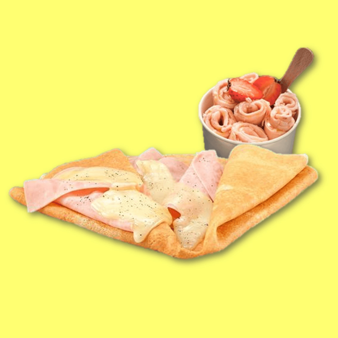 Combo Crepa SALADA + helado