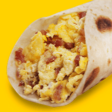 Taco de Huevo con Tocino