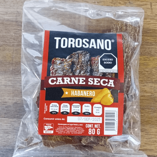 Carne Seca Habanero Torosano Mediana