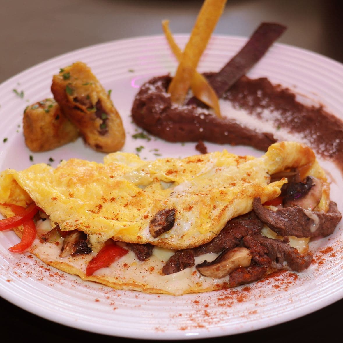 Omelette Philly Cheesesteak