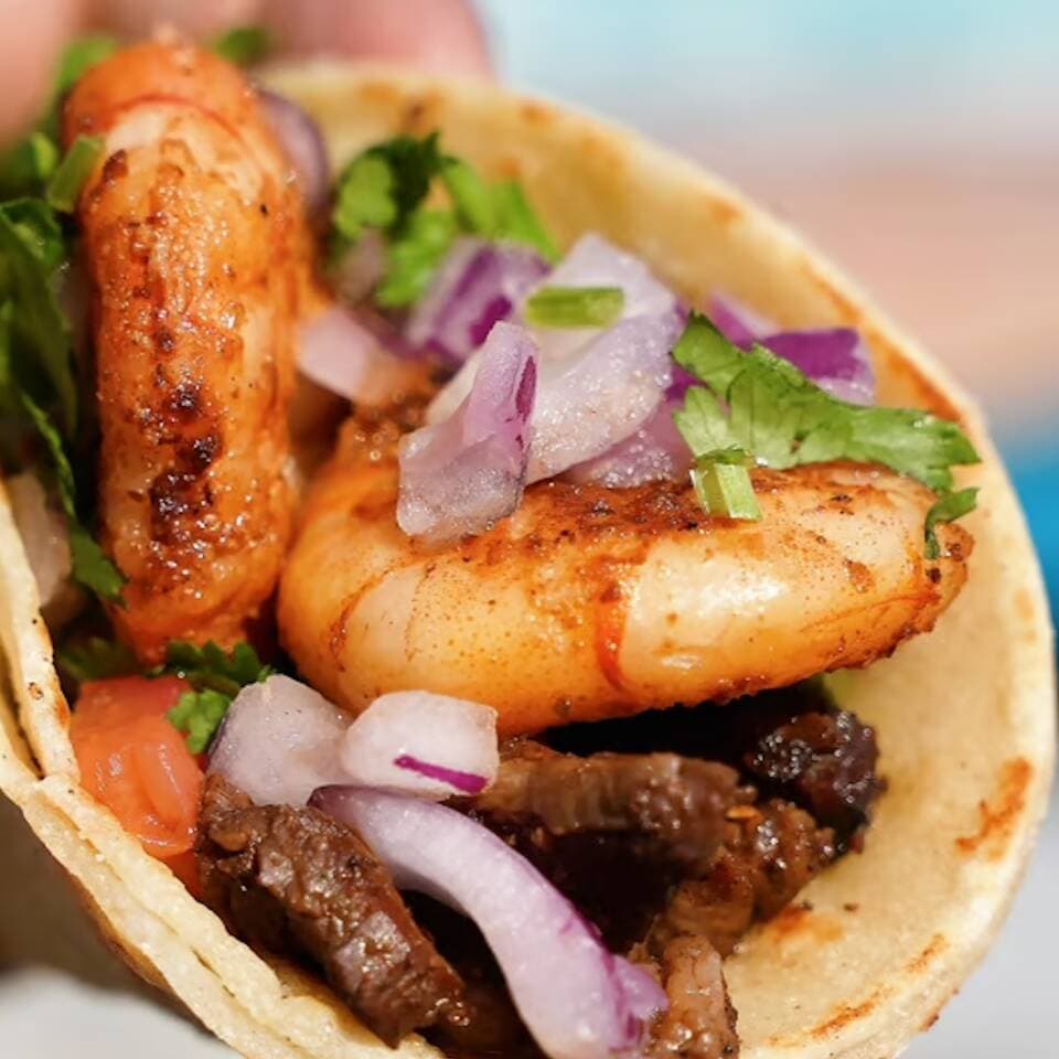 Tacos Mar y Tierra (órden de 2)