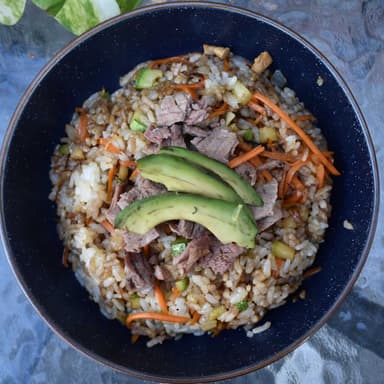 Yakimeshi de Arrachera