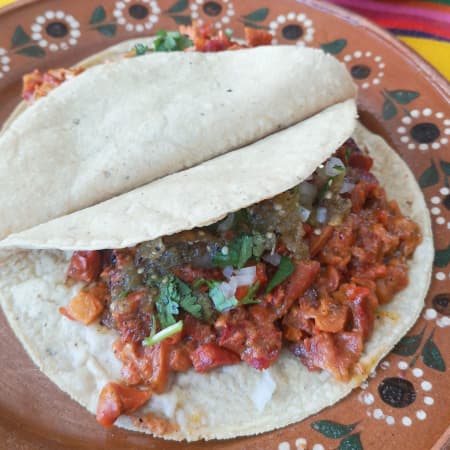 Taco Torteado de Chicharrón
