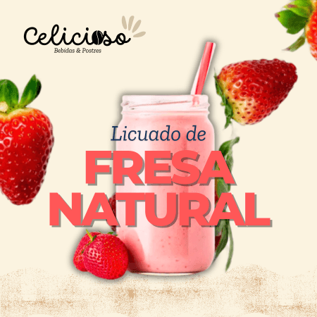 Licuado de Fresa Natural 1LT