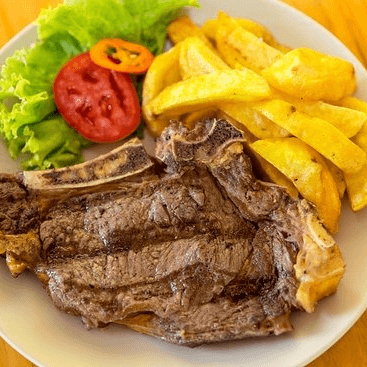 Churrasco 250gr con Papas Fritas