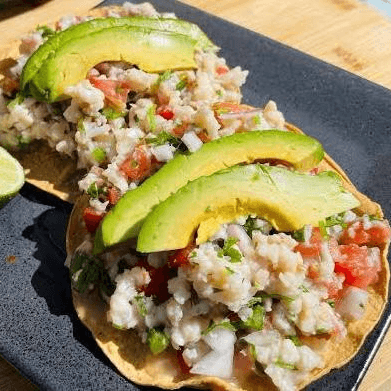 Tostada De Ceviche Pescado