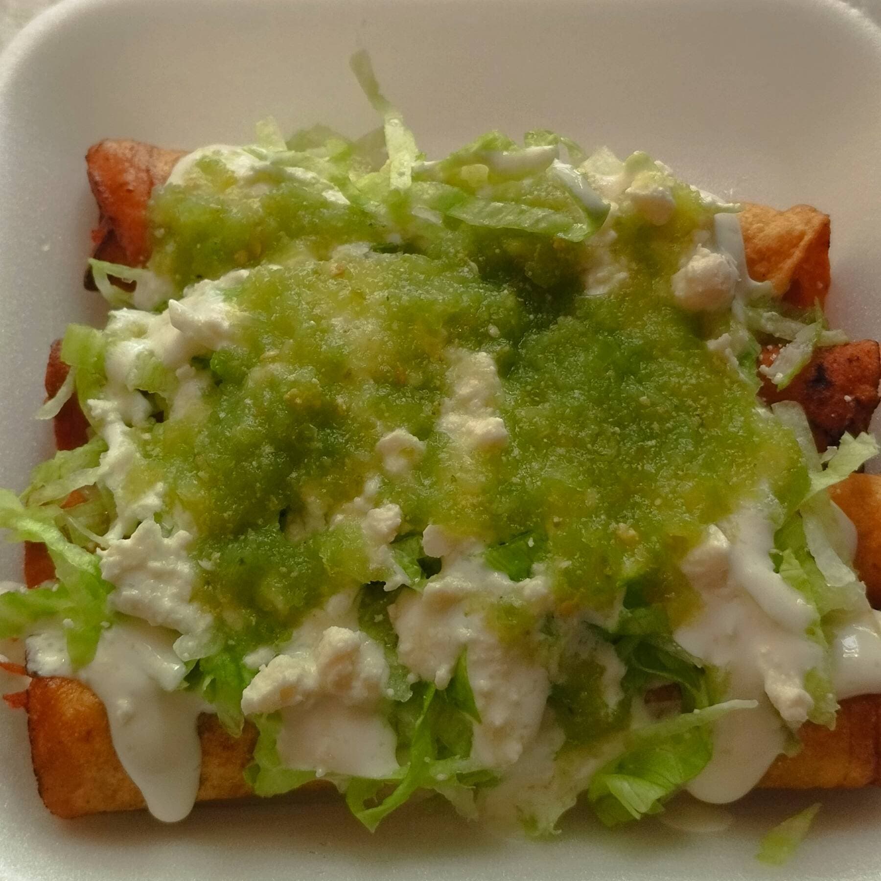 Tacos Dorados de Pollo 4 Pzs