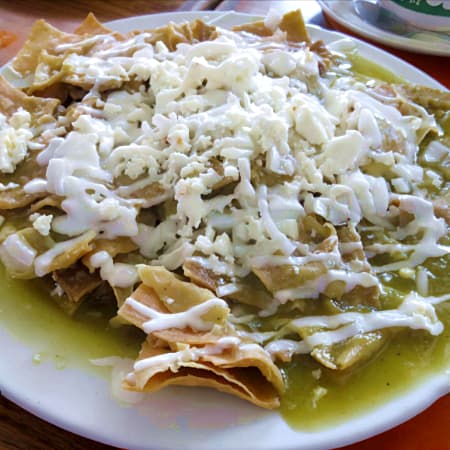 Chilaquiles Verdes Sencillos