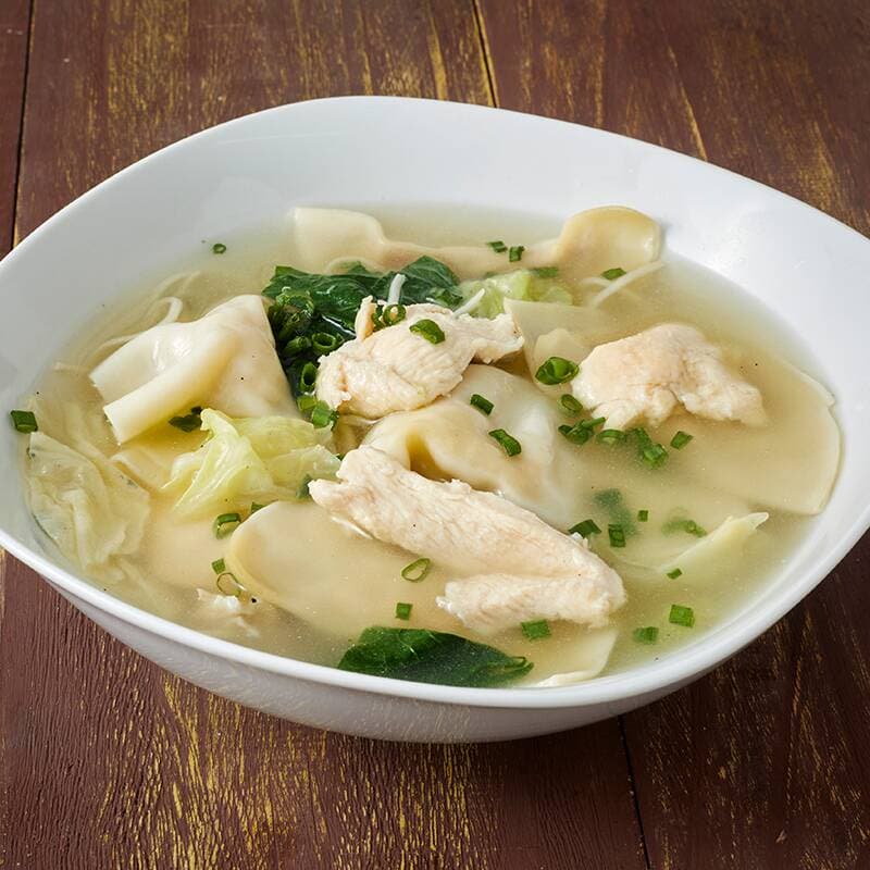 Sopa Wantán de Pollo