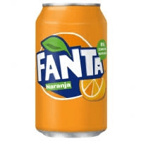 Fanta sabor naranja de lata