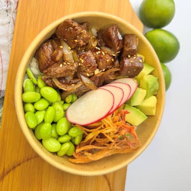 Lomo de res teriyaki