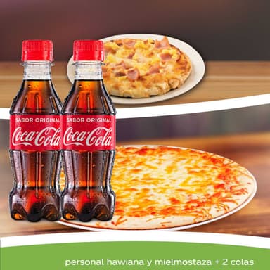 Combo DuoPizzas Personales + Bebida