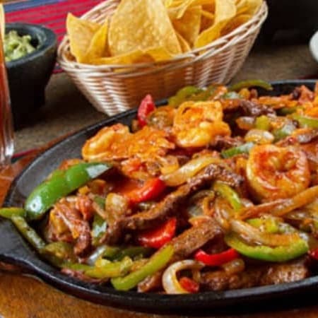 Bistec Mexicana+Frijoles/Arroz+Ensalada+Tortillas