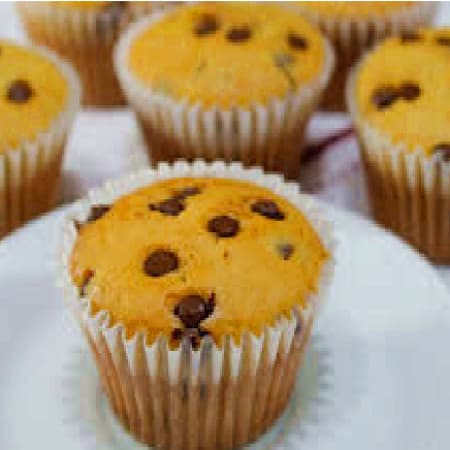 MUFFIN DE  VAINILLA Y CHISPAS DE CHOCOLATE