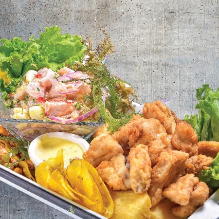 Ceviche y Chicharrón de Pescado