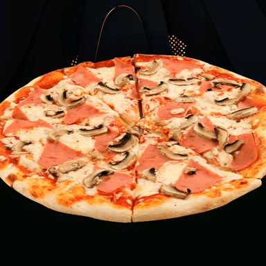 Pizza Gourmet Jamón & Champiñones Alto